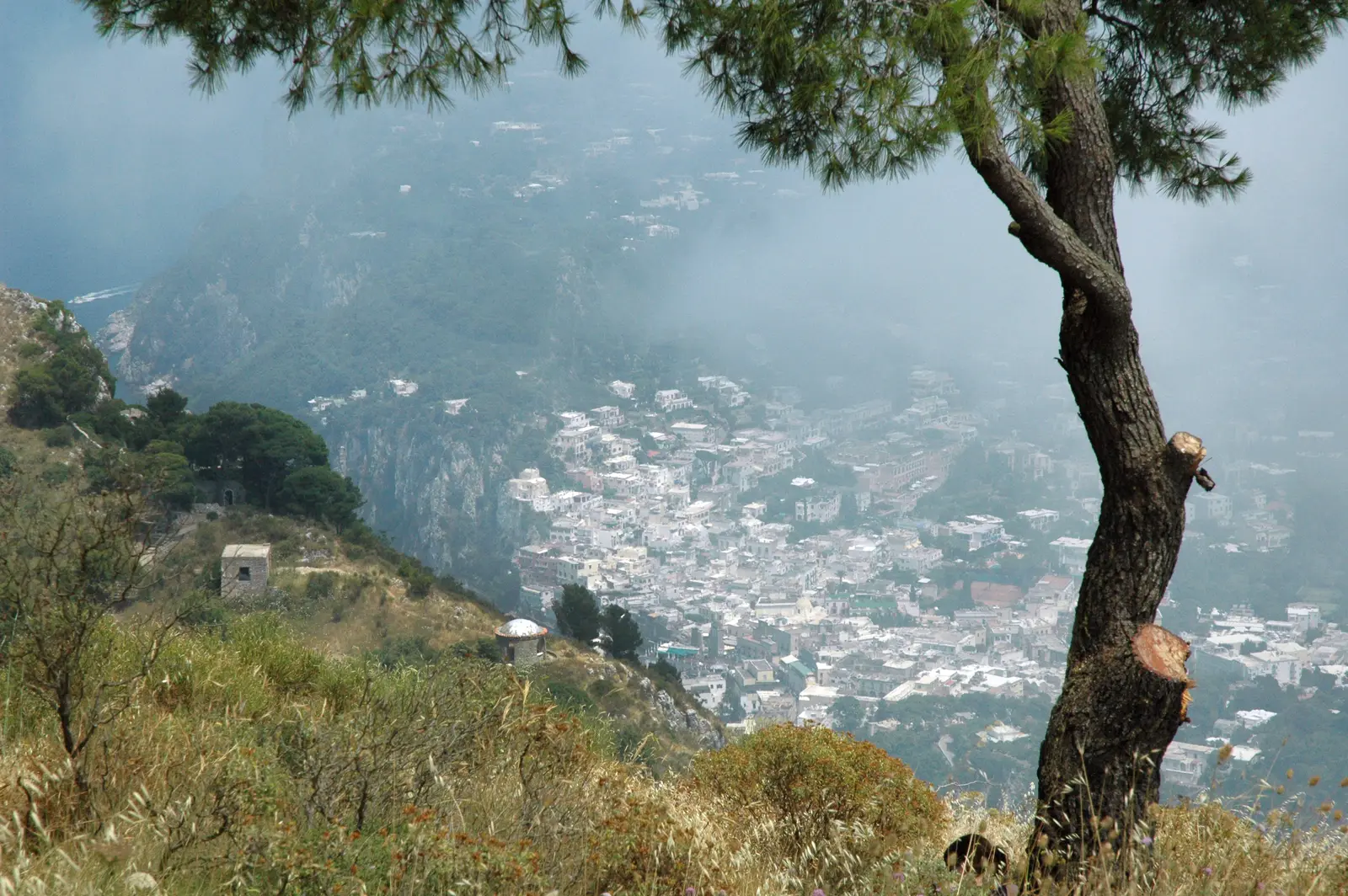 Utsikt över Capri från Monte Solaro